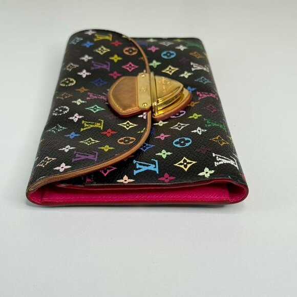 Louis Vuitton Black Multicolor Wallet with Colorful Monogram Design - Picture 4 of 8